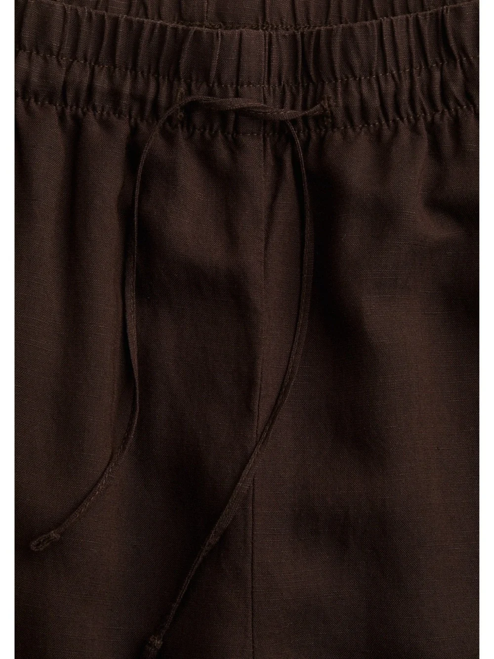 H&M Linen Blend Pants Relaxed Fit Drawstring Waist Size S NWT Minimalist Capsule